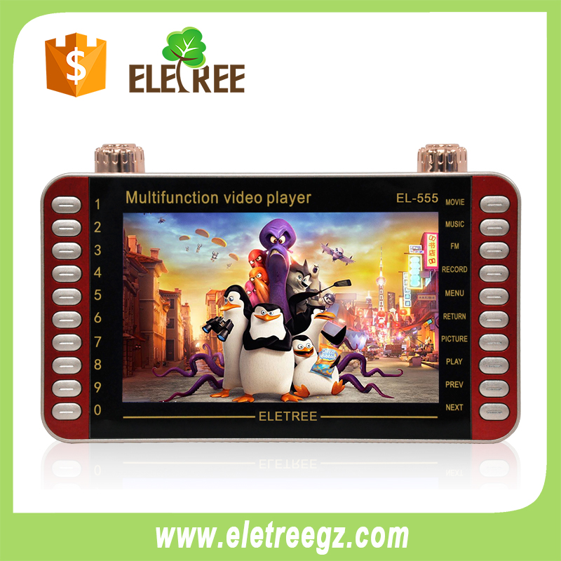 EL-555-ELETREE AT STOCK 7INCH kids mp4 player multi function video player x-bass
