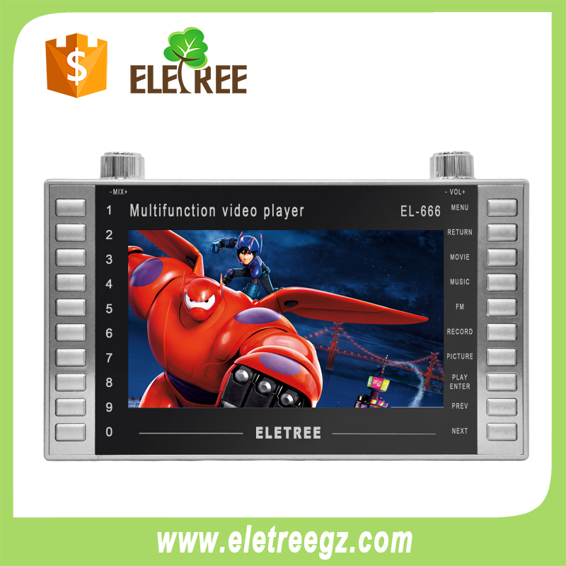 EL-666-7 inch MP4 Player Moive Player mp4 download hindi video songs