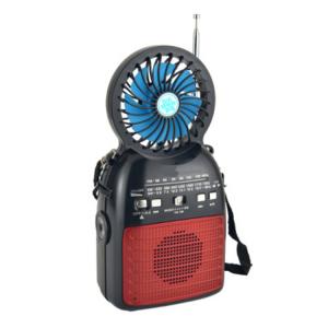 FP-130-S China Guangzhou Portable Small Electric Panel 5V Dc Am/Fm/Sw Led Light Solar Fan With Radio And Usb